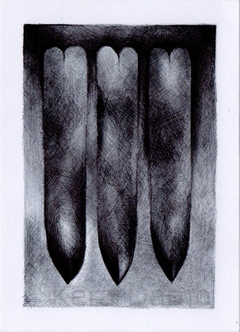A black and white bic pen drawing made by visual artist Kera Damo from the Hague / Een zwart wit bic pentekening van beeldend kunstenaar Kera Damo uit Den Haag
