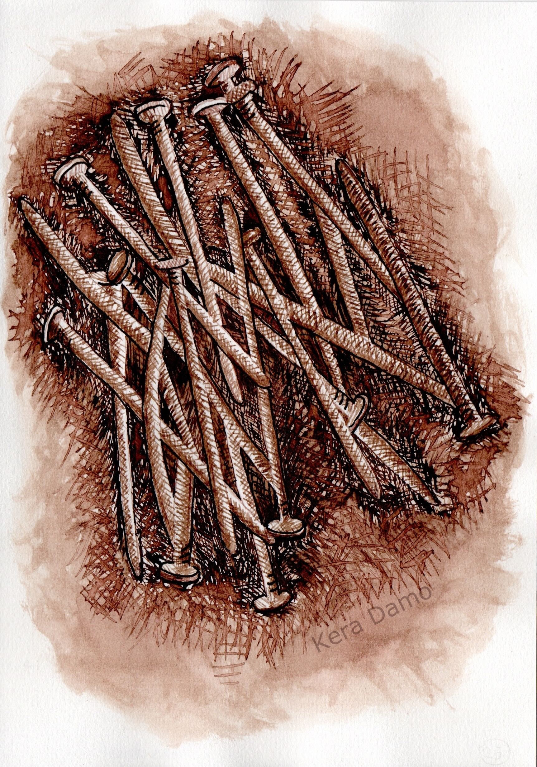 Day 23 of Inktober / Prompt: Rust / Materials: Bister ink - Made by visual artist Kera Damo from the Hague