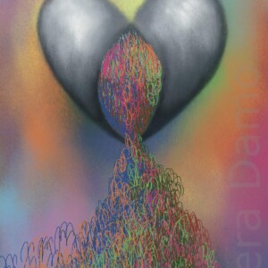 A Procreate digital drawing by visual artist Kera Damo from The Hague