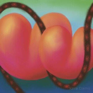 A Procreate digital drawing by visual artist Kera Damo from The Hague