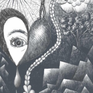 A Procreate digital drawing by visual artist Kera Damo from The Hague