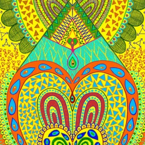 A Procreate digital drawing by visual artist Kera Damo from The Hague