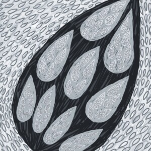 A Procreate digital drawing by visual artist Kera Damo from The Hague