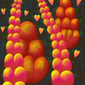 A Procreate digital drawing by visual artist Kera Damo from The Hague